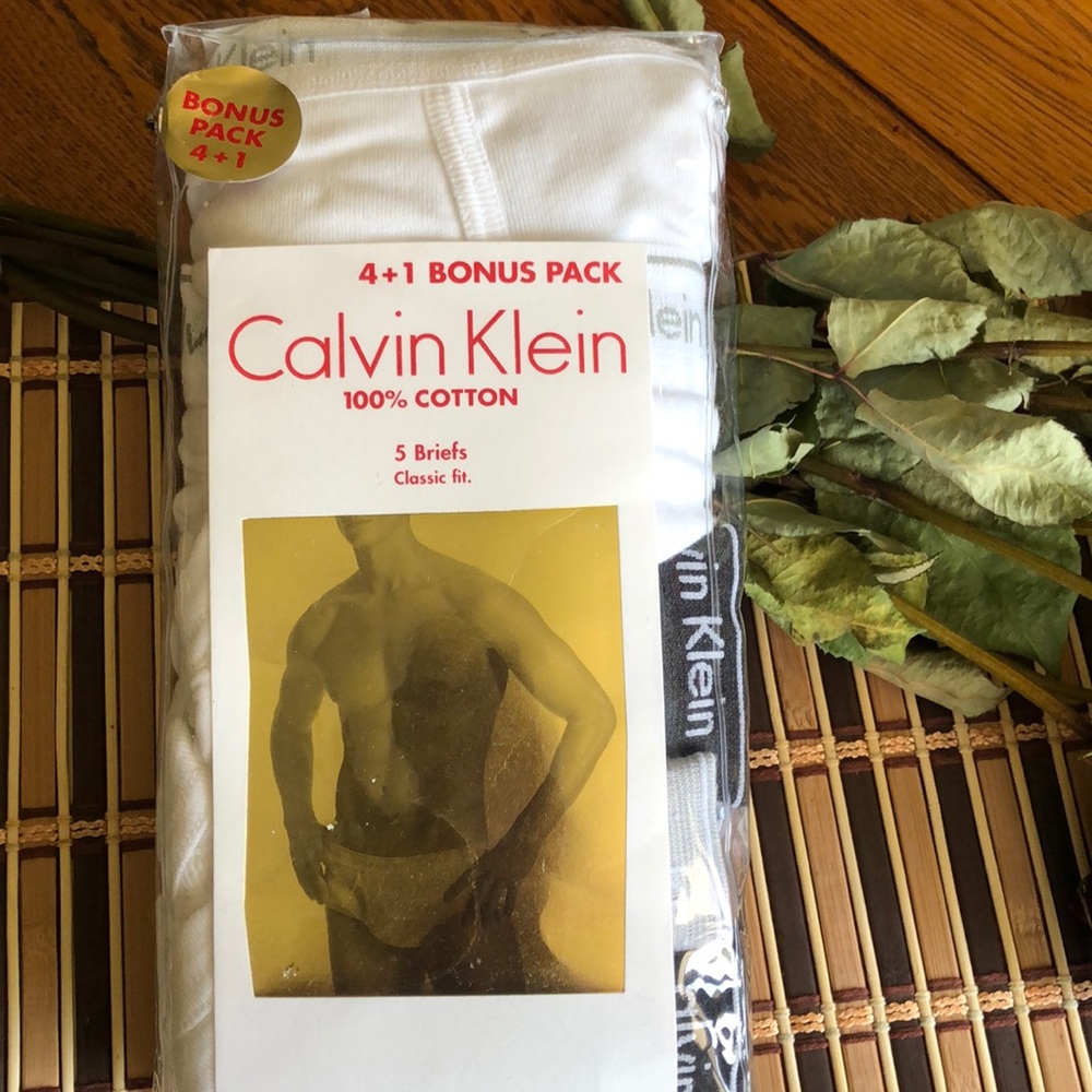 Calvin Klein 100% cotton 5 briefs classic fit